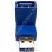 USB 3.0 A公轉母 上彎 90度 L型 轉接頭