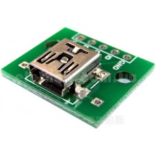 Mini USB 母座轉DIP直插5P