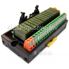 16點NPN繼電器牛角20P省配線端子台