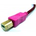 USB 高速傳輸線 A公轉B公 鍍金頭