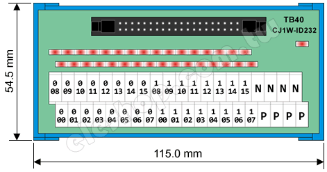XW2R-E34GD 端子台, XW2R-P34GD 端子台