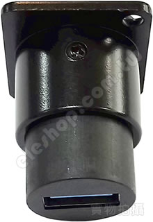 usb 插座, usb 盤面安裝